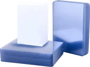 150 Pack Trading Card Sleeves, Toploaders Consist 50 Hard Plastic Card Protectors + 100 Clear Soft Sleeves（3" x 4" regular）