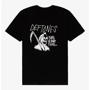 Deftones Grim Reaper T-Shirt, Graphic tees, Streetwear, Men gifts, Short sleeve, T Shirt for Men, cotton, Top, Menswear