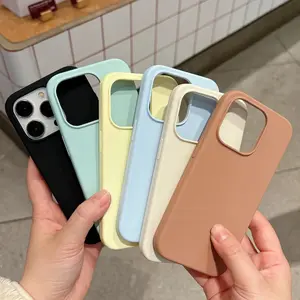 QINUO Liquid Silicone Magnetic Case for Magsafe Wireless Charging iPhone 16 Pro Max 15 Plus 17Air 17 16 15 14 13 12 11 Pro Max Original Cover Shockproof Protective Casing Smartphone Protection