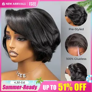 [Hot] ISEE Wear Go Vintage Blowout Straight 7x5 HD Lace Glueless Wig Pre-Bleached Tiny Knots Vacation Hair #Summervibe#ISEECrochetNewArrivals