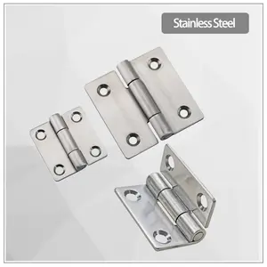 (Ten-piece pakage) Stainless Steel Square Hinges Industrial Electrical Machinery Equipment Door Bearings Butterfly Hinges