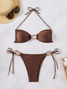 New European and American hot-selling bikini two-piece swimsuit, sexy and fashionable beach vacation swimsuit for women