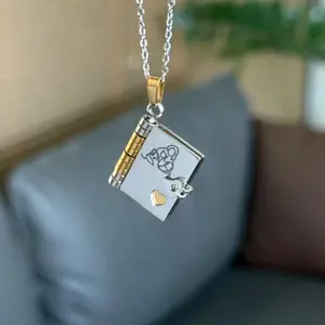 Book Necklace for Granddaughter