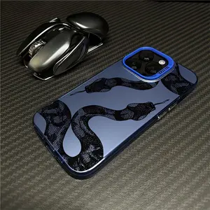 Case for iPhone 17 Pro Max 16 Plus 15 14 13 12 11 Air E snake Style Anti-Scratch Military-Grade Drop Protection slim Cover