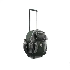 Transworld 738131-GRY Roll-Away Deluxe Rolling Backpack- Gray