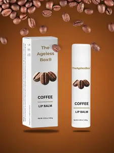 TheAgelessBox Coffee Lip Balm – Natural Moisturizing Lip Care, Organic Plant-Based Formula with Cold-Pressed Oils & Antioxidants, Vegan, Cruelty-Free