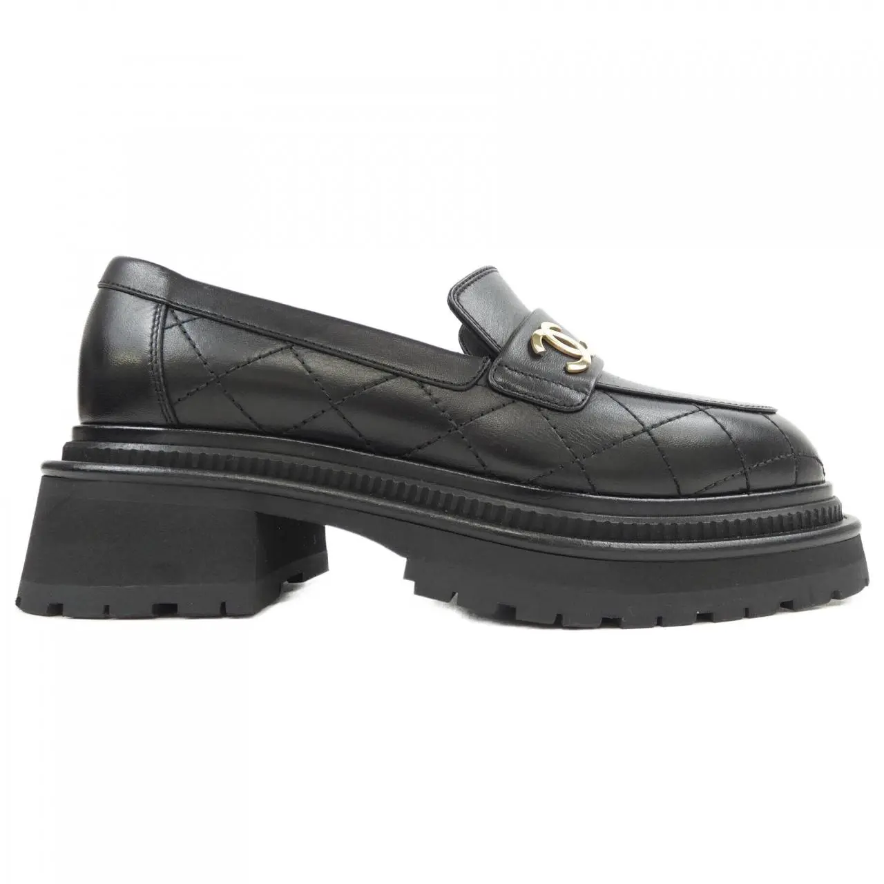 Pre-owned CHANEL Calfskin Small Leather Goods Loafers