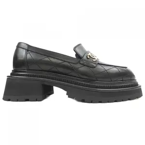 Pre-owned CHANEL Calfskin Small Leather Goods Loafers