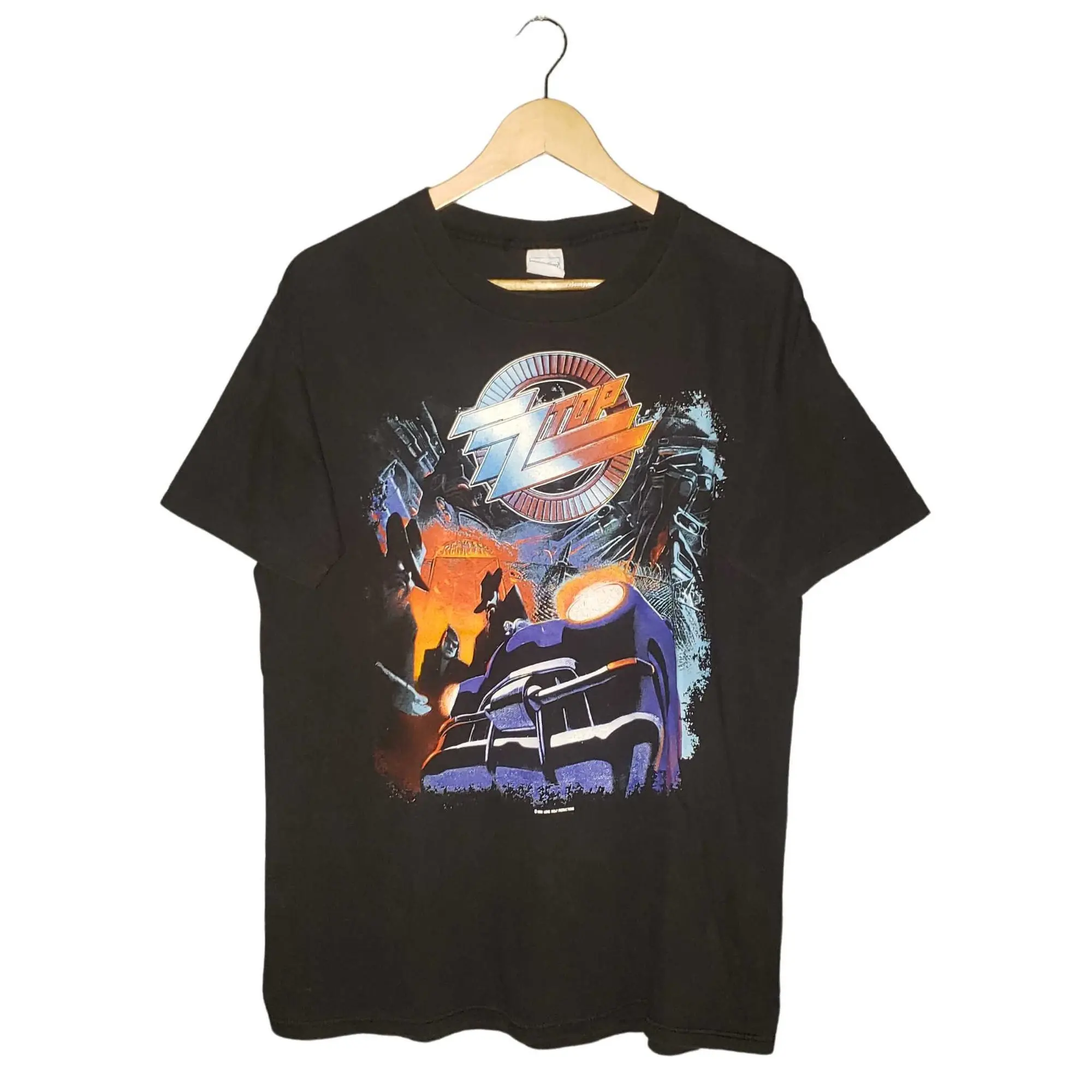 Vintage ZZ Top Recycler Tour 1990 T-Shirt Single Stitch Black USA XL