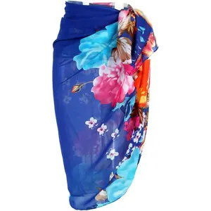 Women Swimwear Chiffon Pareo Beach Cover Up Bikini Sarong Swimsuit Wrap SkirtsGift