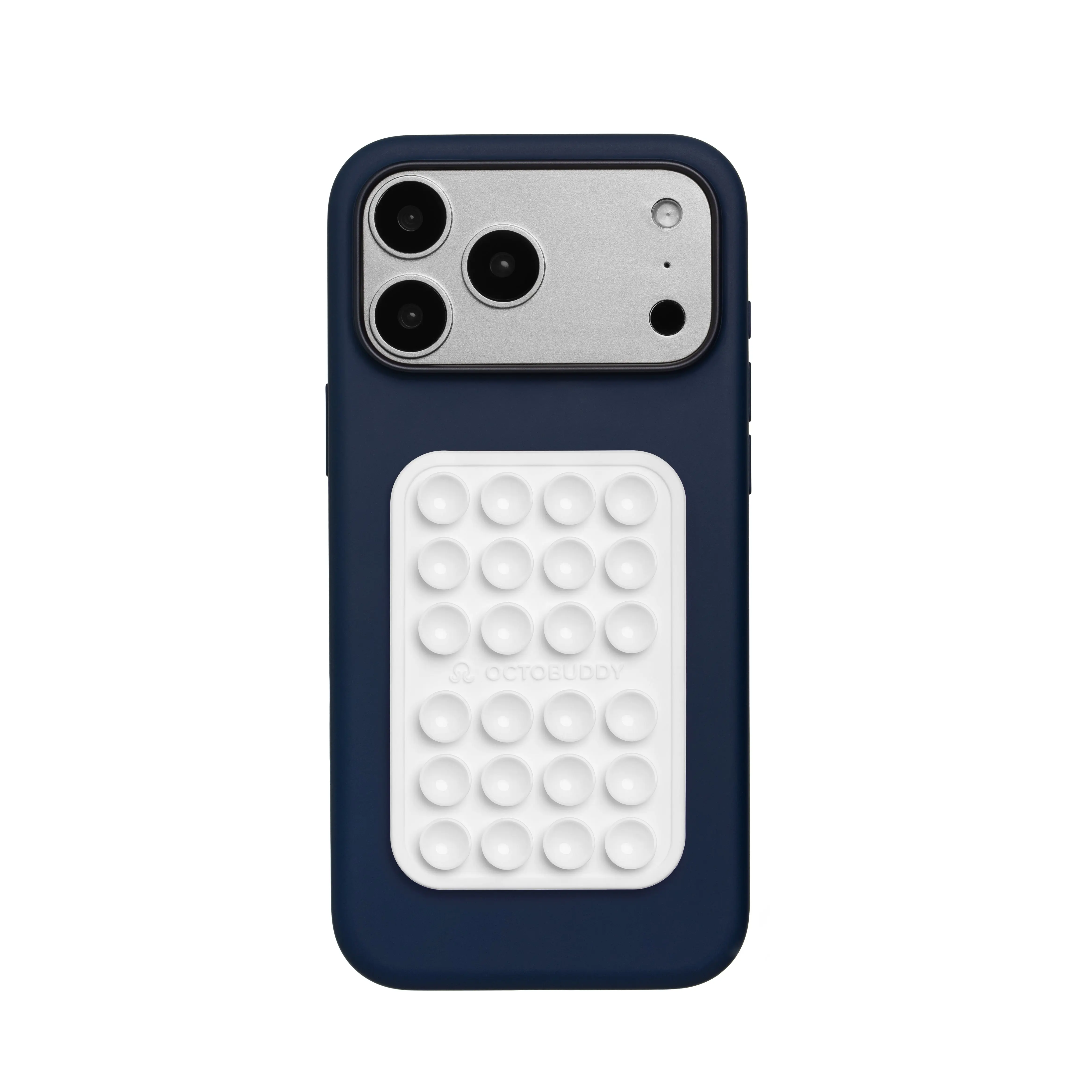 OCTOBUDDY Classic Original Suction Phone Case – Hands-Free Stick-On Phone Holder for Mirrors, Showers & Windows, Reusable Silicone Grip for Content Creation & Daily Use