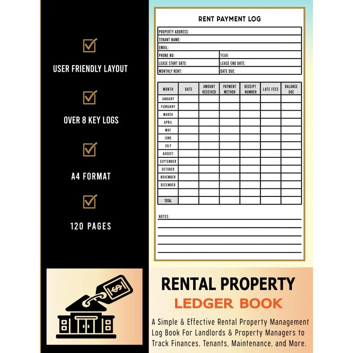 Rental Property Ledger Book: Rental Property Journal |Tenant and Lease ...