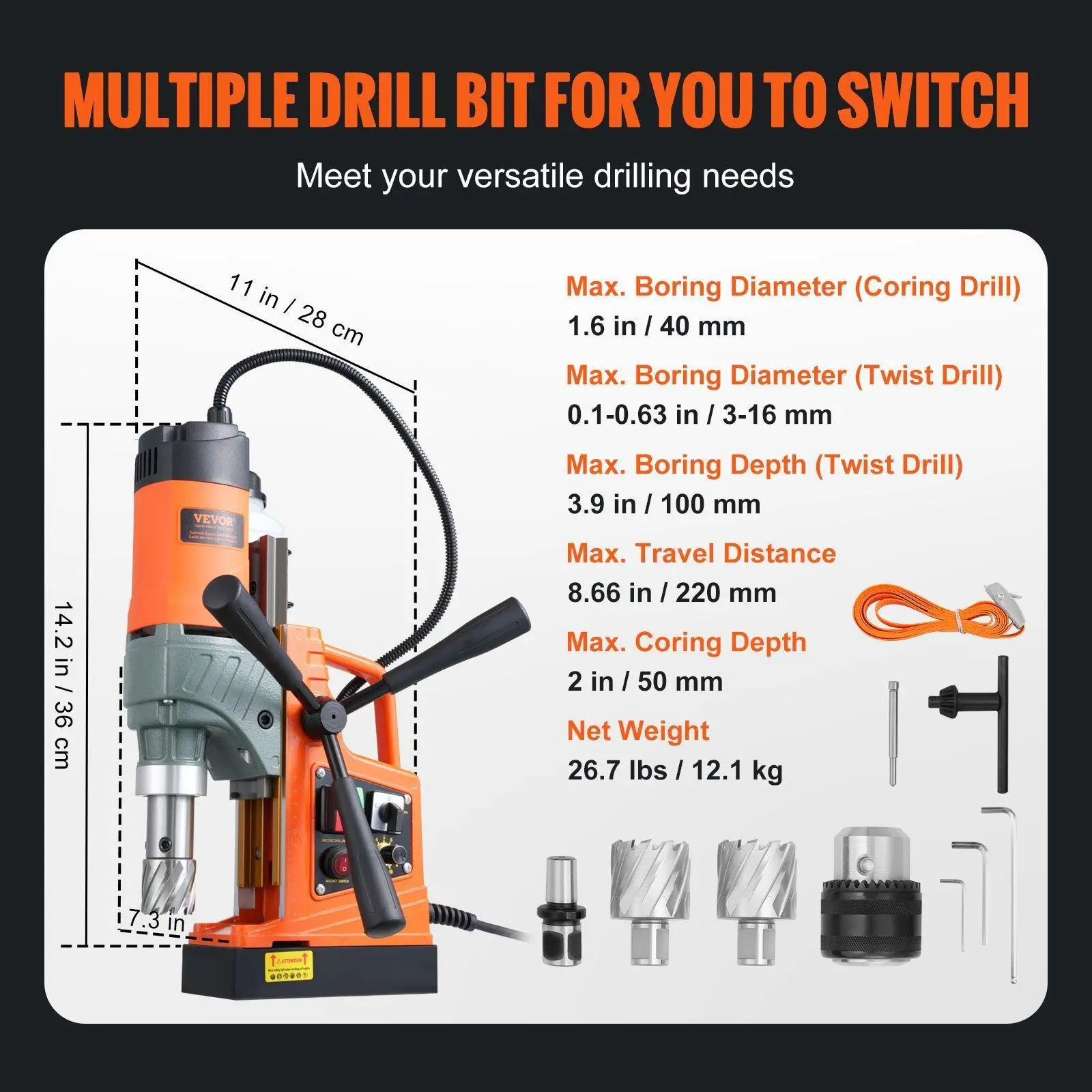 Twist Drill and Core Drill 2-Piece Set