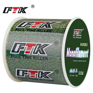 FTK 1pcs 500m fluorocarbon-coated fishing line, 0.14mm–0.50mm, 15.35lb–44.75lb, carbon fibre leader, spinning line, sinking line