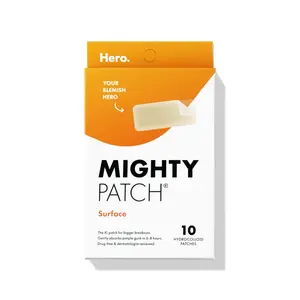 Hero Mighty Patch Surface Large Pimple Patches for Face, 10 CT