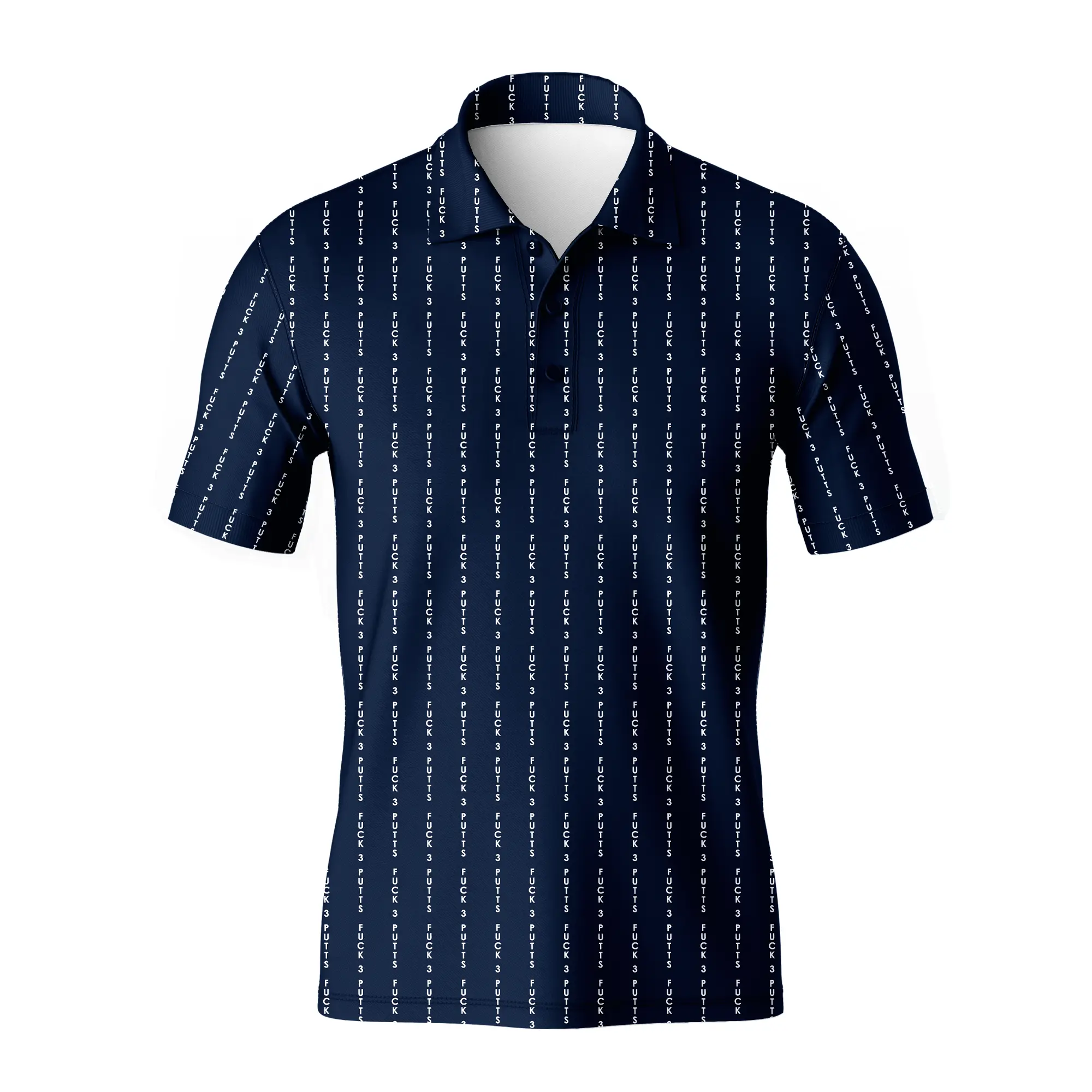 The F#@K 3 Putts | Short Sleeve Golf Polo