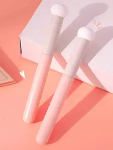1PC Pink Concealer Brush  Concealer Makeup Brush Blackhead Concealer Brush Single White Fiber Hair Makeup Brush Contouring Highlighter