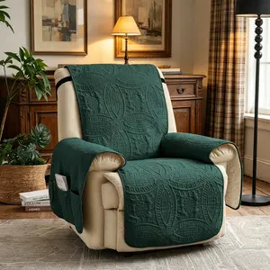 Non-Slip, Water-Repellent Recliner Chair Covers, Pet-Friendly Sofa Slipcover, Washable Furniture Protectors for Cats and Dogs
