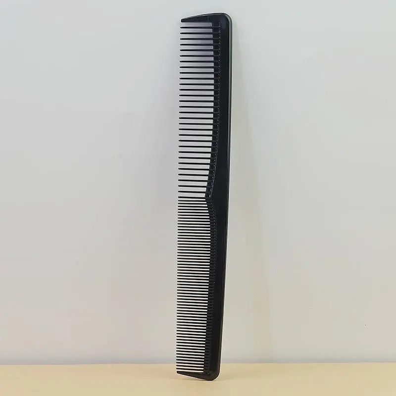 3pcs Anti-Static Carbon Fiber Hair Styling Comb Set - Fine & Medium Teeth, Heat Resistant for All Hair Types, Ideal for Salon and Home Use, Black