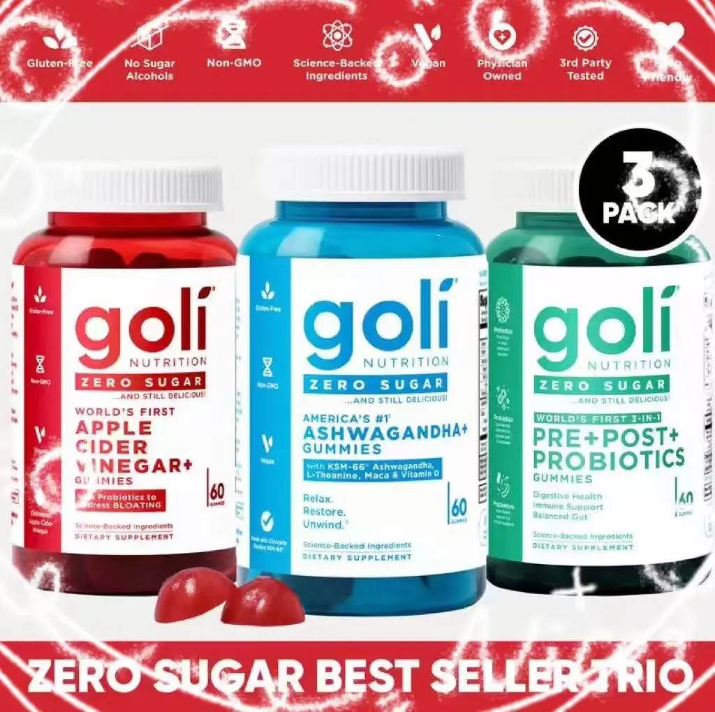 I thought these were a scam.. until Goli's 3-in-1 Gummiesactually worked. Zero sugar + debloat + calm + gut health?YES PLEASE.
