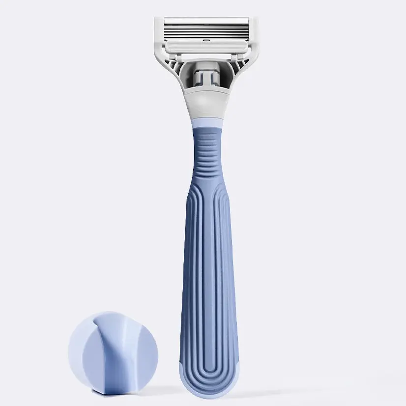 Flamingo Pubic Razor Set with 5 Precision Blades for Sensitive