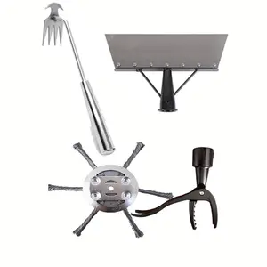 Weed Removal Tool Set, Includes Weed Puller Head, Clipper, Rake, and Hoe, Efficient Gardening Tools for Home Yard Maintenance