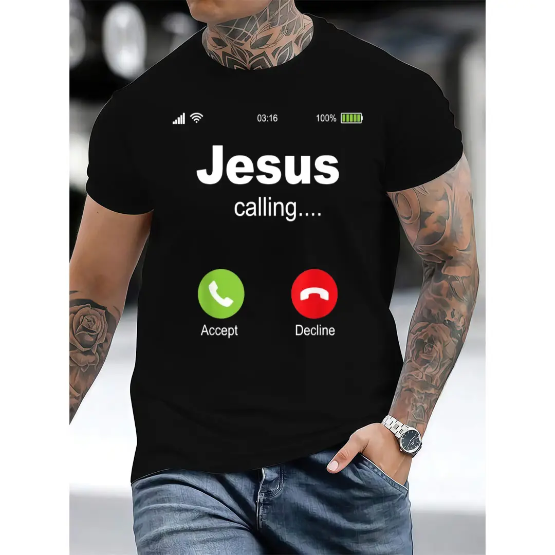 100% Jesus Calling - Christian Religious Bible Church T-Shirt
