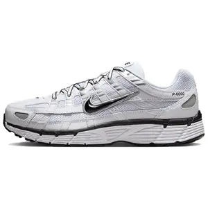 Nike P 6000 White Metallic Silver Black CD6404-107