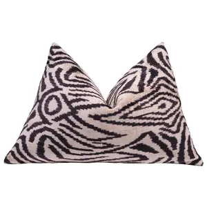 Canvello Luxury Black And Ivory Throw Pillows - 16x24