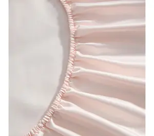 Laura Ashley Satin Bliss Pink Queen Sheet Set