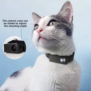 Pet Camera Collar, Adjustable Pet Wear with HD Live View for Dogs and Cats