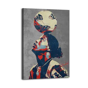 Ronaldinho Artistic Wall Decor, Waterproof Canvas Poster, Cute And Vibrant Poster for Bathroom, Living Room, Bedroom, Dorm, A Perfect Gift Idea for New Year Home Decor