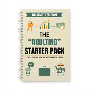 The "Adulting" Starter Pack - Gift Card Book - Funny Graduation Gift 2026 for High School Seniors & Freshmen - Dorm Essentials Inspirational Card Inspirational Greeting Card