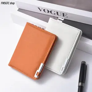 2026 Viral Trendy Mens Slim Short Wallet, Iron Edge Cross Pattern Minimal Card Holder, Multi Slot Pocket for Credit Card & Driver License Business Daily Use