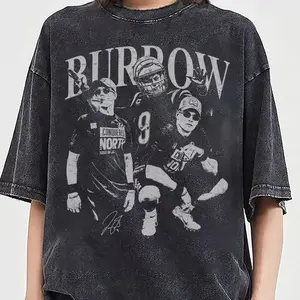 Joe Burrow Funny Football Vintage Shirt, Vintage Cincinnati Team Shirt, Vintage Bengal Tee Wash, Bengal Fan Apparel, Classic Cincinnati Fan Pullover, Cincinnati Football Supporter Gift For Womenswear Menswear