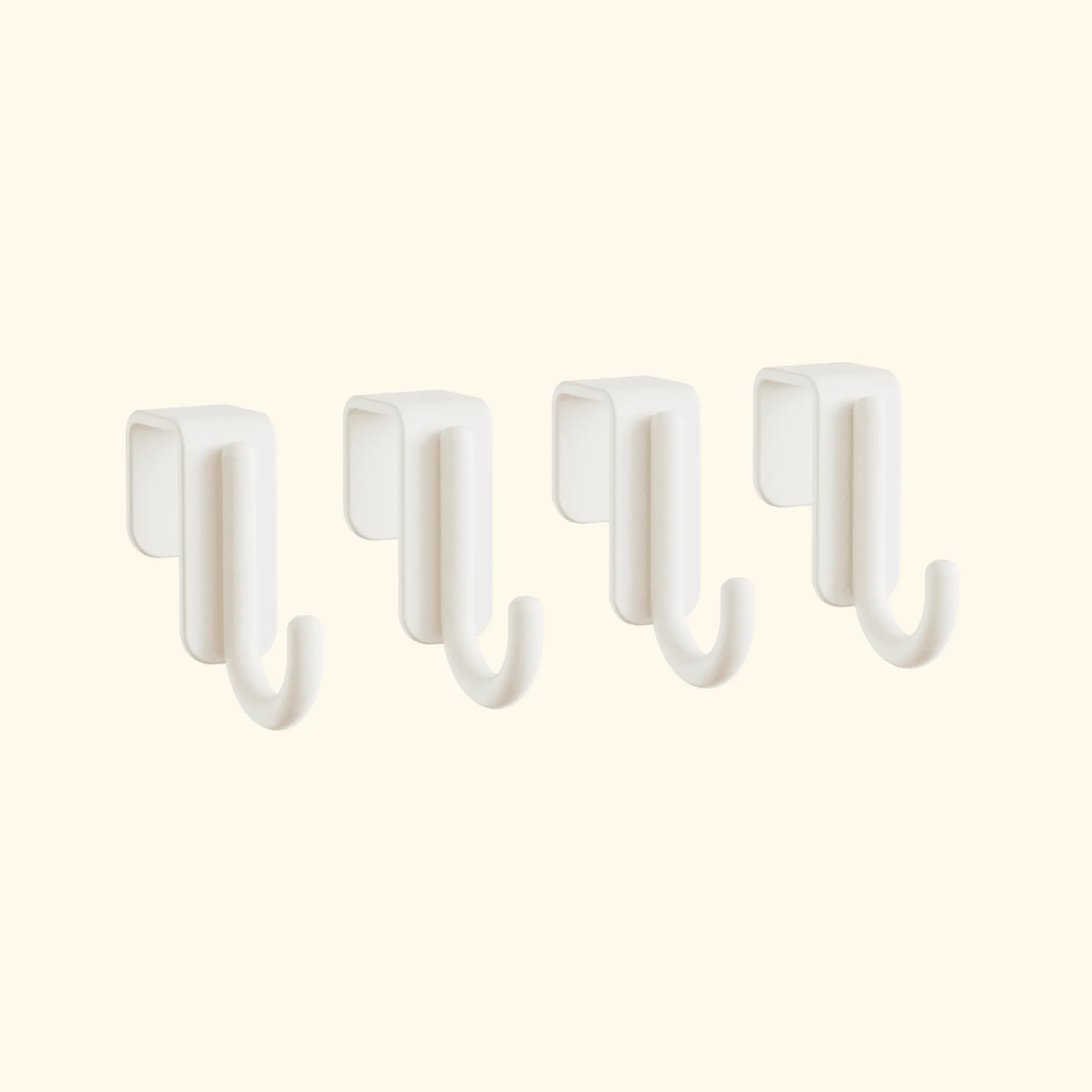 Potting Bench Sliding Hooks - 4-Pack Steel Rust-Resistant Tool Storage Attachment Hooks & Rails, Heavy-Duty Home Organizer