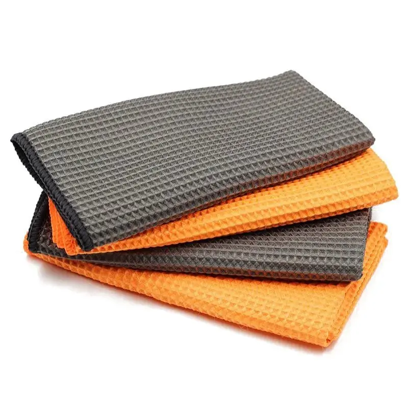 BEAR FORCE Waffle Weave Drying Towels Set - Soft, Durable Microfiber Cleaning Cloths for Glass, Household Use, Multi-Purpose Wiping Cloths, Microfiber Cleaning Cloth