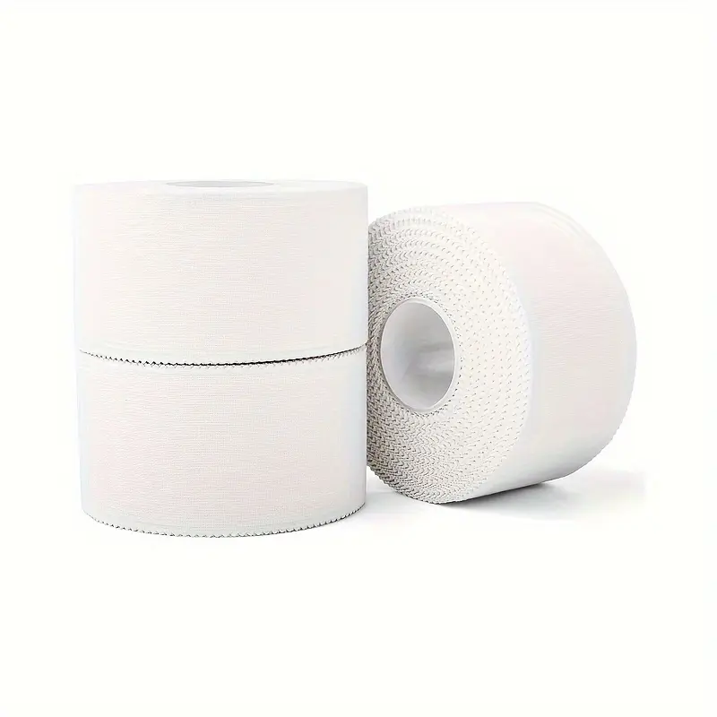 Sports Tape, Professional Athletic Trainer Tape, Non-Stick Easy-To-Tear Textured Superior Grip Design, Ideal for Sports & First Aid Use (1.5"x30ft), Multiple Options Available