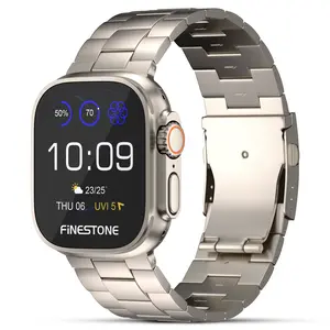 Titanium Band for Apple Watch ULTRA & ULTRA 2: 49mm Adjustable Titanium Apple Watch Band - Lightweight Strap for iWatch Apple Watch ULTRA 2 (49mm) Accessories Wearable