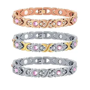 Copper bracelets for women with arthritis and joint pain, pure copper magnetic therapy bracelets for women, natural unique gemstones, gifts for women