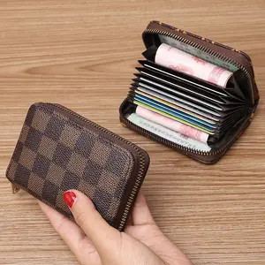 Minimalist Geometric Card Holder, Compact Design, Multiple Slots, Zip Pocket, Color Options, Ideal for Daily Use