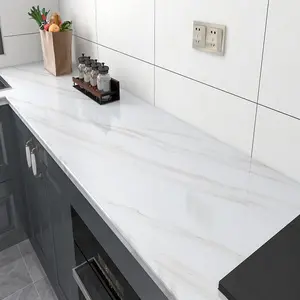 1Roll Marble Contact Paper Peel and Stick Countertops for Kitchen Countertop Peel and Stick Waterproof Faux Marble Wallpaper Marble Backsplash Wallpaper Bathroom Granite Self-Adhesive Wallpaper Glossy Desk Cover