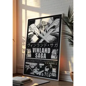 Vinland Saga Thorfinn Poster - Vinland Saga Poster - Vinland Saga Vintage Manga Poster - Vinland Saga Anime Poster - Vinland Saga Wall Art