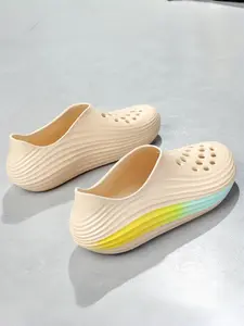 1 Pair Men's Trendy Sporty Clogs | Breathable | Cushioned Thick Sole | Cloud-like Comfort | Ideal for Streetwear, Casual Outings, Daily Commute, Beach Sportssandals elop