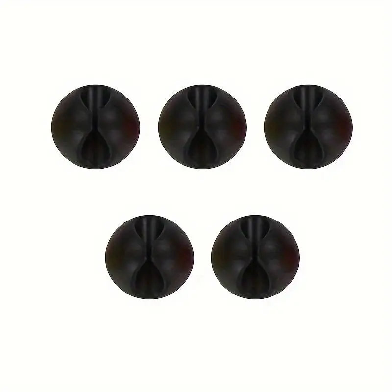 Round Cable Clips, 5 Counts Data Cable Storage Clips, Cable Management Holder Clips For Office Home