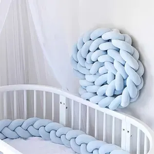 1.5m Soft Plush Braided Knotted Round Throw Pillow, Modern Decorative Home Accent Cushion for Living Room Decor Style Decoration Tapestry Macrame Chic Boho Wall