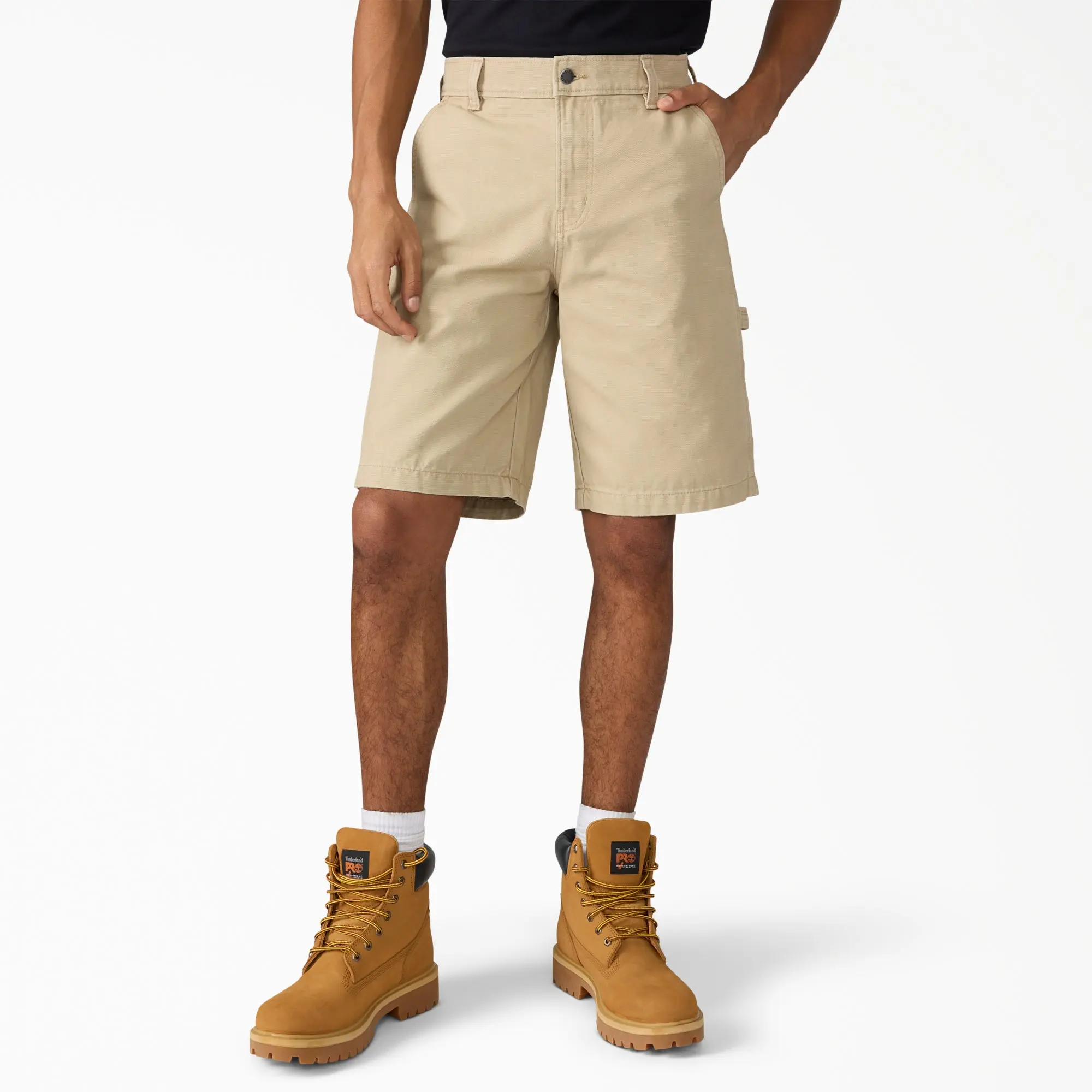 Dickies Canvas Carpenter Shorts, 11", 100% Cotton, Utility Pockets Durable Canvas, Workwear Everyday Utility Style