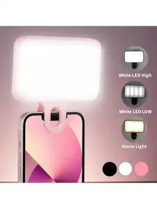 Clip-On LED Selfie Light for Phone – Portable Fill Light for TikTok, Photos & Video Calls