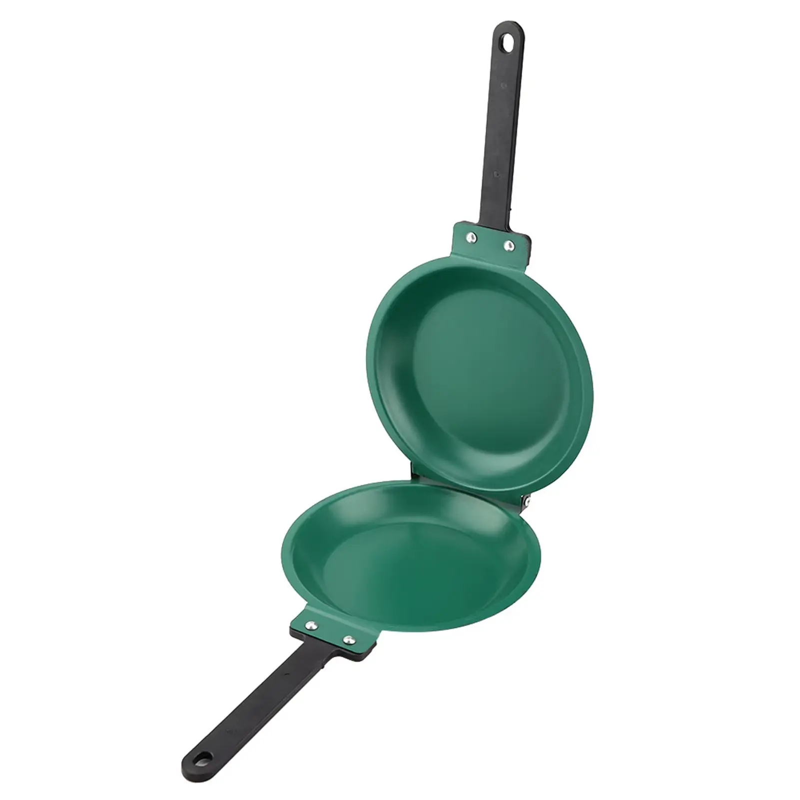 Double Side Titanium Steel Coating Flip Frying Pan Pancake Maker Household Kitchen Cookware Qiilu