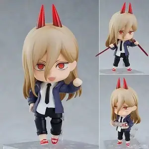 10cm Chainsaw Man Anime Figure Denji Pochita Power Action Figure PVC Chainsaw Man Denji Figurine Adult Collection Model Doll Toy